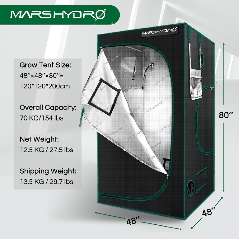 Mars Hydro Homegrow tent 120x120x200