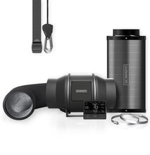 Load image into Gallery viewer, AC Infinity AIR FILTRATION KIT PRO 6&quot;, INLINE FAN WITH SMART CONTROLLER, CARBON FILTER &amp; DUCTING COMBO
