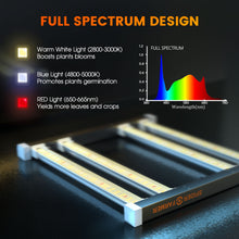 Afbeelding in Gallery-weergave laden, Spider Farmer SE 3000, SE series, Meanwell driver, dimmer, samsung LED, flexiebel, grow light, gloeilicht, kweeklamp, ce certificaat, Osram, ppe 2.75 mol, samsung horticulture LED, high PPFD, wit licht, full spectrum, 300watt, daisy chain, energy saving, SE5000, yoyo, kwaliteit, hydroponic, grow tent, greenhouse
