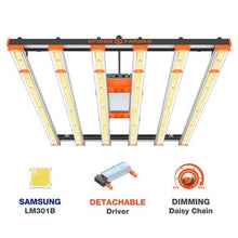 Load image into Gallery viewer, Spider Farmer SE 5000, SE series, Meanwell driver, dimmer, samsung LED, flexiebel, grow light, gloeilicht, kweeklamp, ce certificaat, Osram, ppe 2.75 mol, samsung horticulture LED, high PPFD, wit licht, full spectrum, 300watt, daisy chain, energy saving, SE5000, yoyo, kwaliteit, hydroponic, grow tent, greenhouse

