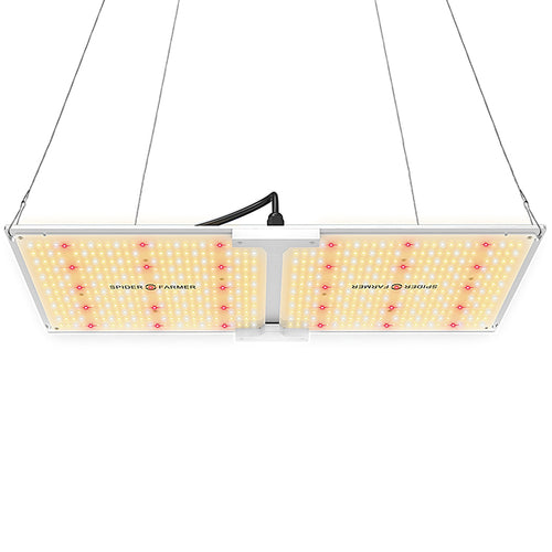 Spider Farmer SF 2000, SE series, Meanwell driver, dimmer, samsung LED, flexiebel, grow light, gloeilicht, kweeklamp, ce certificaat, Osram, ppe 2.75 mol, samsung horticulture LED, high PPFD, wit licht, full spectrum, 300watt, daisy chain, energy saving, SE5000, yoyo, kwaliteit, hydroponic, grow tent, greenhouse, Samsung LED