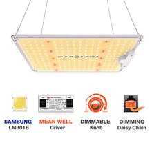 Afbeelding in Gallery-weergave laden, Spider Farmer SF 1000, SE series, Meanwell driver, dimmer, samsung LED, flexiebel, grow light, gloeilicht, kweeklamp, ce certificaat, Osram, ppe 2.75 mol, samsung horticulture LED, high PPFD, wit licht, full spectrum, 300watt, daisy chain, energy saving, SE5000, yoyo, kwaliteit, hydroponic, grow tent, greenhouse, Samsung LED
