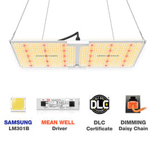 Afbeelding in Gallery-weergave laden, Spider Farmer SF 2000, SE series, Meanwell driver, dimmer, samsung LED, flexiebel, grow light, gloeilicht, kweeklamp, ce certificaat, Osram, ppe 2.75 mol, samsung horticulture LED, high PPFD, wit licht, full spectrum, 300watt, daisy chain, energy saving, SE5000, yoyo, kwaliteit, hydroponic, grow tent, greenhouse, Samsung LED
